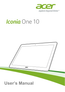 Manual Acer Iconia One 10 B3-A10 Tablet