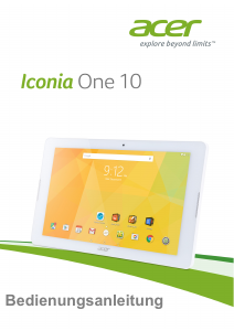 Bedienungsanleitung Acer Iconia One 10 B3-A20B Tablet