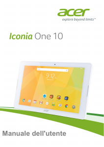 Manuale Acer Iconia One 10 B3-A20B Tablet