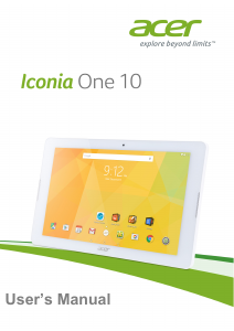 Manual Acer Iconia One 10 B3-A20B Tablet