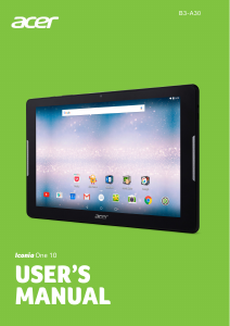 Manual Acer Iconia One 10 B3-A30 Tablet