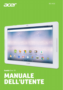 Kullanım kılavuzu Acer Iconia One 10 B3-A32 Tablet