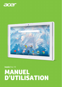 Mode d’emploi Acer Iconia One 10 B3-A40FHD Tablette