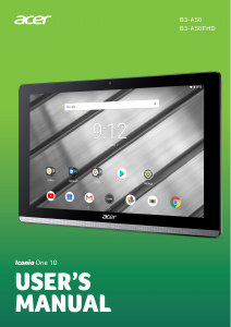 Manual Acer Iconia One 10 B3-A50FHD Tablet