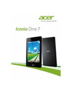 Руководство Acer Iconia One 7 B1-730HD Планшет