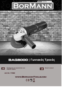 Manual Bormann BAG8000 Angle Grinder