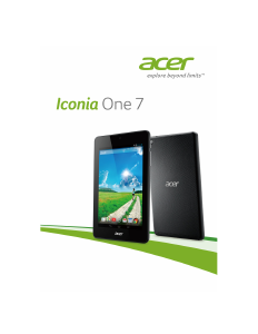 Manuál Acer Iconia One 7 B1-730HD Tablet