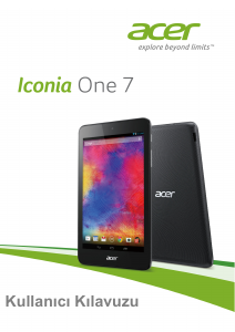 Kullanım kılavuzu Acer Iconia One 7 B1-750 Tablet