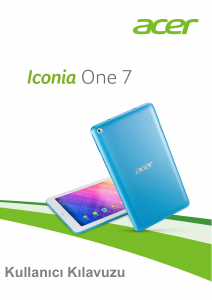 Kullanım kılavuzu Acer Iconia One 7 B1-760HD Tablet