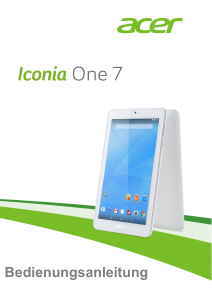 Bedienungsanleitung Acer Iconia One 7 B1-770 Tablet