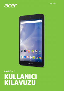 Kullanım kılavuzu Acer Iconia One 7 B1-780 Tablet