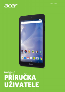 Manuál Acer Iconia One 7 B1-780 Tablet