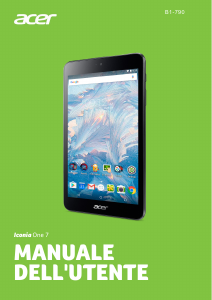 Manuale Acer Iconia One 7 B1-790 Tablet