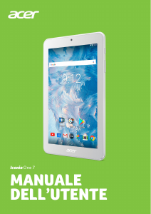 Manuale Acer Iconia One 7 B1-7A0 Tablet