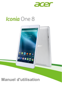 Mode d’emploi Acer Iconia One 8 A1-860 Tablette