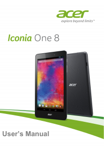 Manual Acer Iconia One 8 B1-810 Tablet