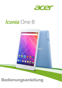 Bedienungsanleitung Acer Iconia One 8 B1-830 Tablet