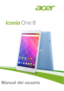 Manual de uso Acer Iconia One 8 B1-830 Tablet