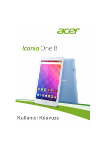 Kullanım kılavuzu Acer Iconia One 8 B1-830 Tablet