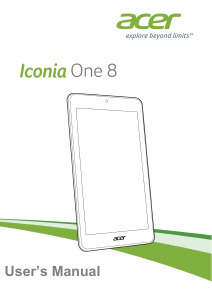 Handleiding Acer Iconia One 8 B1-850 Tablet