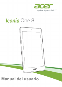 Manual de uso Acer Iconia One 8 B1-850 Tablet