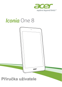 Manuál Acer Iconia One 8 B1-850 Tablet