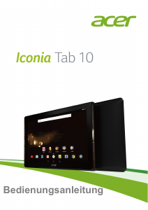 Bedienungsanleitung Acer Iconia Tab 10 A3-A40 Tablet