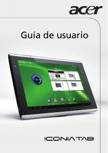 Manual de uso Acer Iconia Tab A501 Tablet