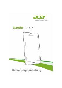 Bedienungsanleitung Acer Iconia Talk 7 B1-723 Tablet