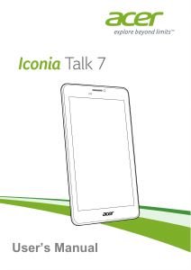 Handleiding Acer Iconia Talk 7 B1-723 Tablet