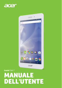 Manuale Acer Iconia Talk 7 B1-733 Tablet