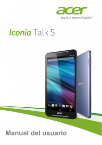 Manual de uso Acer Iconia Talk S A1-724 Tablet