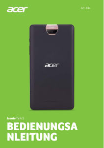 Bedienungsanleitung Acer Iconia Talk S A1-734 Tablet