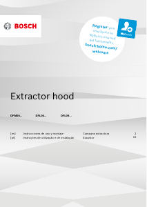 Manual de uso Bosch DFL063W56 Campana extractora