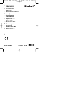 Bedienungsanleitung Einhell BT-MX 1400 E Handrührwerk