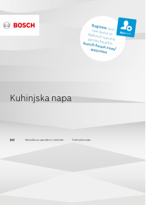 Priročnik Bosch DFS097A50 Kuhinjska napa