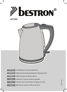 Manual Bestron AF7200 Kettle