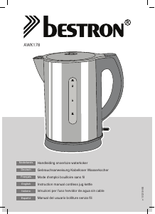 Manual Bestron AWK178 Kettle