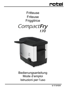 Manuale Rotel CompactFry 170 Friggitrice