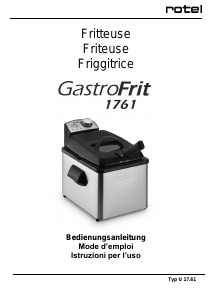 Manuale Rotel GastroFrit 1761 Friggitrice