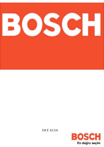 Manual Bosch DKE615A Cooker Hood