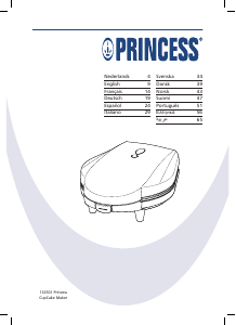 كتيب جهاز عمل الكب كيك 132501 Princess