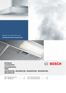 Bruksanvisning Bosch DUL63CC40 Kjøkkenvifte