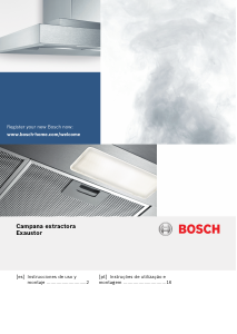 Manual de uso Bosch DWB097J50 Campana extractora