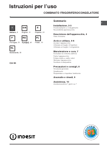 Instrukcja Indesit CA 55 Lodówko-zamrażarka