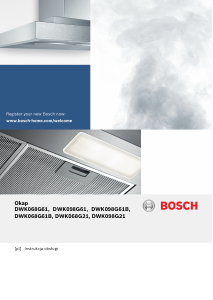 Instrukcja Bosch DWK098G61 Okap kuchenny