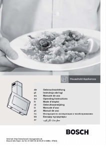 Manuale Bosch DWK09M760 Cappa da cucina