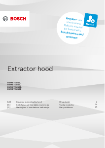 Rokasgrāmata Bosch DWK67EM60B Tvaika nosūcējs
