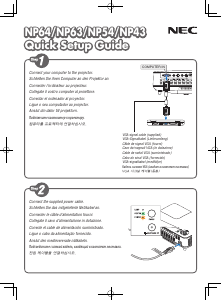 Manual de uso NEC NP64 Proyector