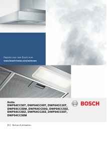 Mode d’emploi Bosch DWP64CC50T Hotte aspirante